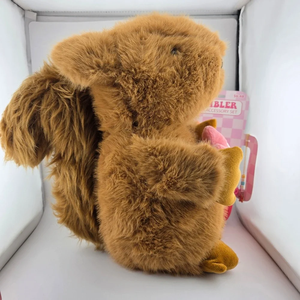 Celebrate Mothers Day‎ Squirrel Plush With Mom Flower Socks And Tumbler Set